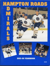 Hampton Roads Admirals 1995-96 game program