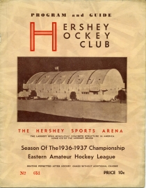 Hershey Bears 1936-37 game program