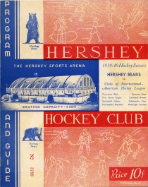 Hershey Bears 1939-40 game program