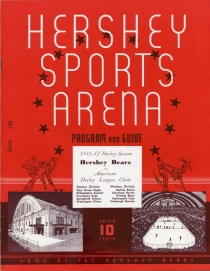 Hershey Bears 1941-42 game program