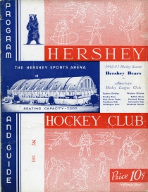 Hershey Bears 1942-43 game program