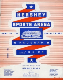 Hershey Bears 1947-48 game program