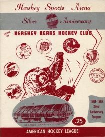 Hershey Bears 1961-62 game program