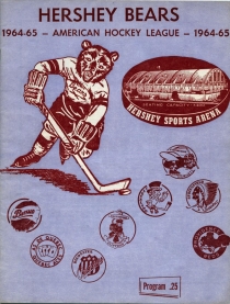 Hershey Bears 1964-65 game program