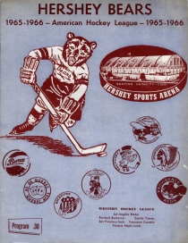 Hershey Bears 1965-66 game program