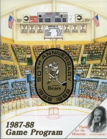 Hershey Bears 1987-88 game program