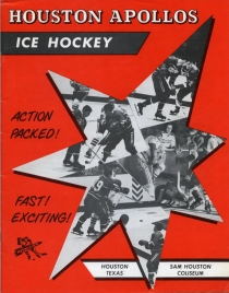Houston Apollos 1968-69 game program