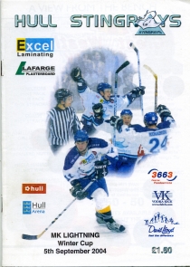 Hull Stingrays 2004-05 game program