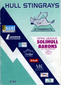 Hull Stingrays 2005-06 game program