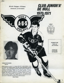 Hull Volants 1970-71 game program