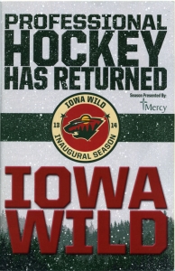 Iowa Wild 2013-14 game program