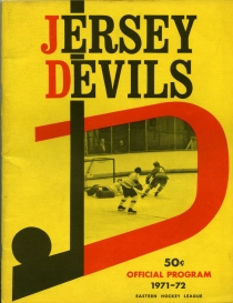 Jersey Devils 1971-72 game program