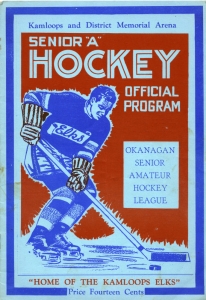 Kamloops Elks 1952-53 game program