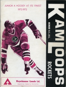 Kamloops Rockets 1972-73 game program