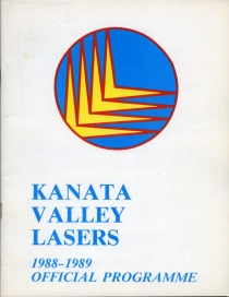 Kanata Valley Lasers 1988-89 game program