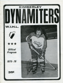 Kimberley Dynamiters 1975-76 game program