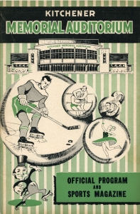 Kitchener-Waterloo Dutchmen 1952-53 game program