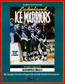 Lakeland Ice Warriors 1994-95 game program