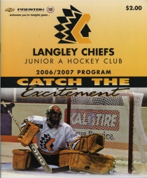 Langley Chiefs 2006-07 game program