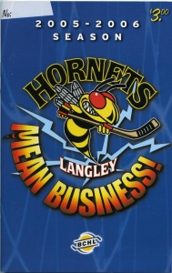 Langley Hornets 2005-06 game program