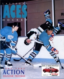 Las Vegas Aces 1992-93 game program