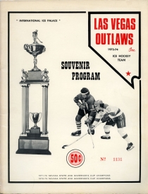 Las Vegas Outlaws 1973-74 game program