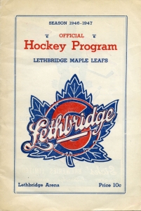 Lethbridge Maple Leafs 1946-47 game program