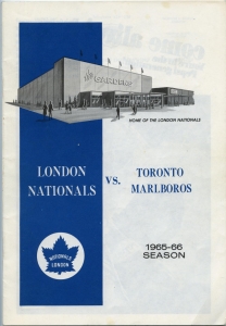London Nationals 1965-66 game program