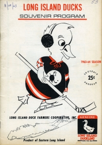 Long Island Ducks 1963-64 game program