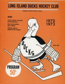 Long Island Ducks 1972-73 game program