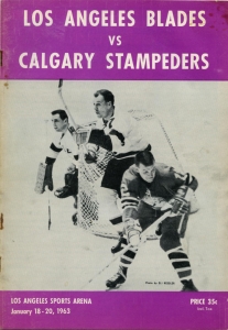Los Angeles Blades 1962-63 game program