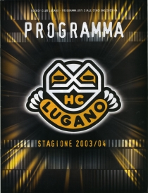 Lugano 2003-04 game program