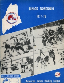 Maine Junior Nordiques 1977-78 game program