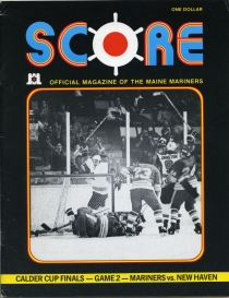 Maine Mariners 1977-78 game program