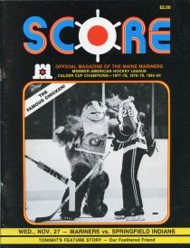 Maine Mariners 1985-86 game program