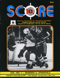 Maine Mariners 1986-87 game program