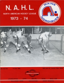 Maine Nordiques 1973-74 game program
