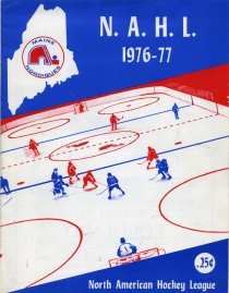 Maine Nordiques 1976-77 game program
