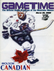 Manitoba Moose 1999-00 game program