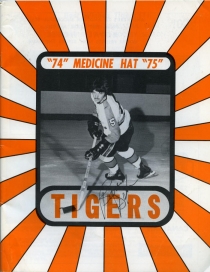 Medicine Hat Tigers 1974-75 game program