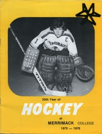 Merrimack College 1975-76 game program