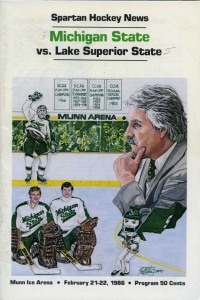 Michigan State University 1985-86 game program