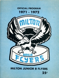 Milton Flyers 1971-72 game program