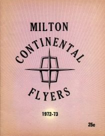 Milton Flyers 1972-73 game program