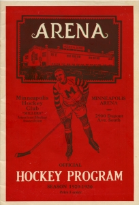 Minneapolis Millers 1929-30 game program