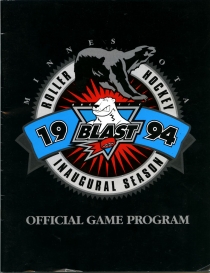 Minnesota Arctic Blast 1993-94 game program