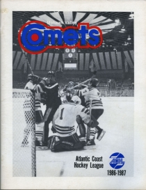 Mohawk Valley Comets 1986-87 game program