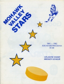 Mohawk Valley Stars 1981-82 game program