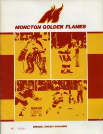 Moncton Golden Flames 1984-85 game program