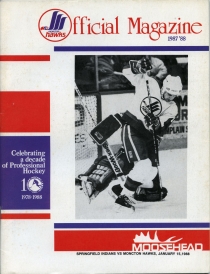 Moncton Hawks 1987-88 game program